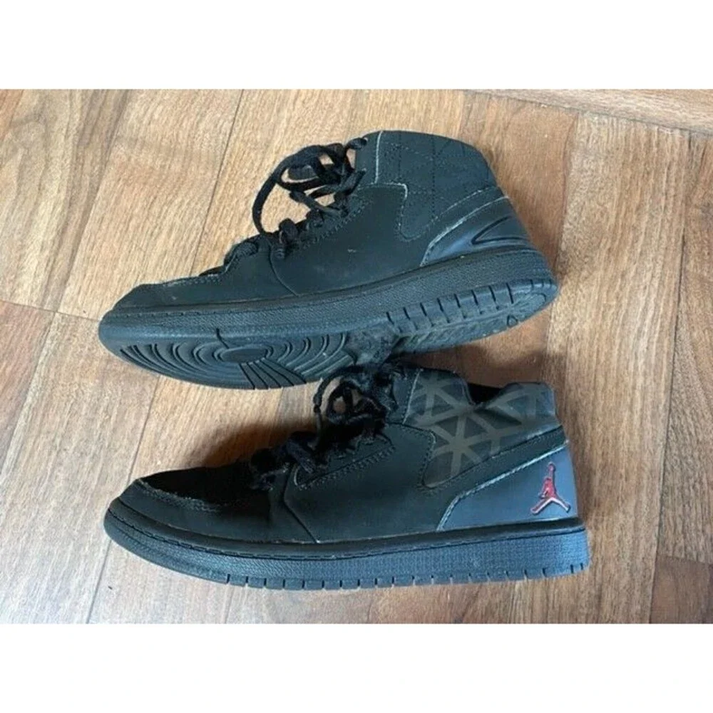 Kids Youth 1.5Y NIKE AIR JORDAN 1 Flight 3 Black Toddler Hi Top Sneakers‎